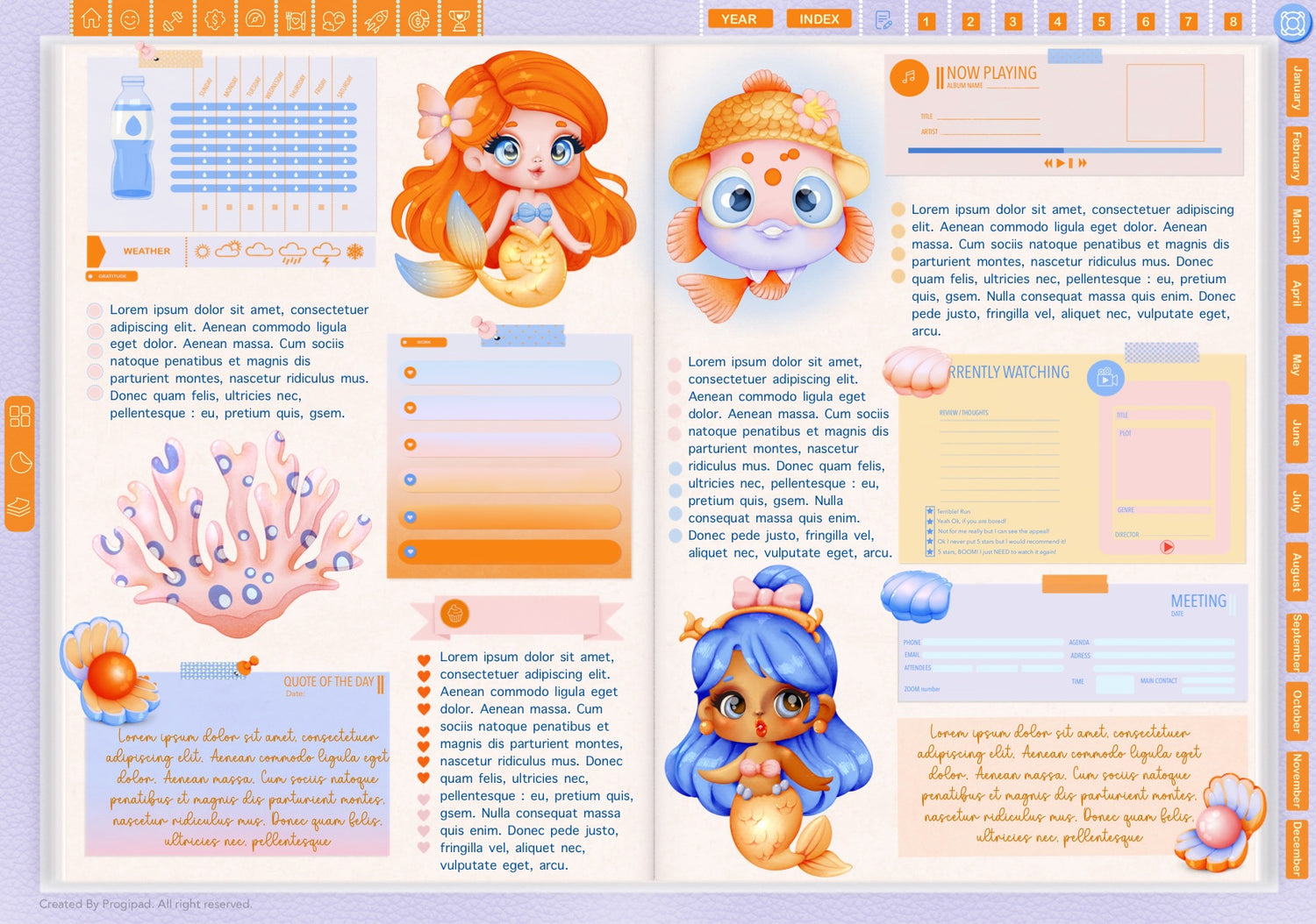 Digital Stickers For Goodnotes And Android, Ariel's dream!